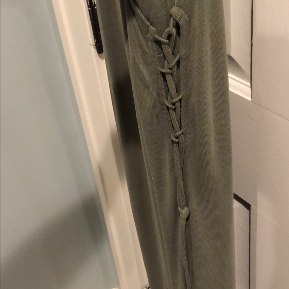 Splendid jersey dress with laceup detail - Picture 3 of 6